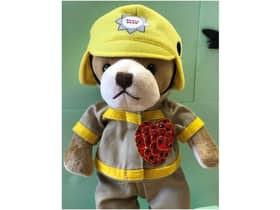 Each winner from picked from the prize draw will receive a 'Blaze Bear' with a poppy on. Photo by Warwickshire County Council