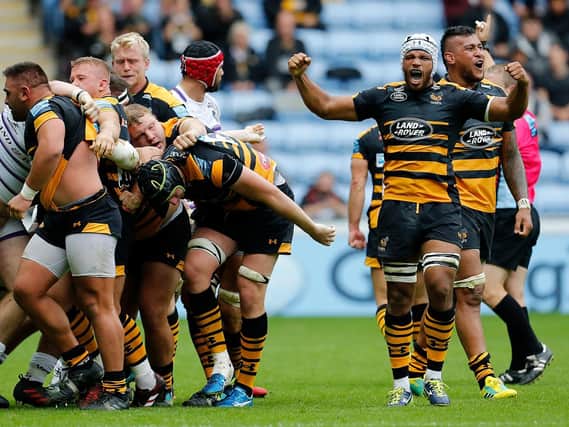 Wasps players in action.