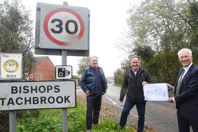 From left to right – Leigh Carter, Cllr Andrew Day and Alistair Clark. Photo supplied