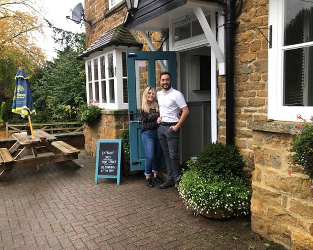 Jack McEntee and Ella Heritage who offer a warm welcome at the Yew Tree pub and restaurant in Avon Dassett