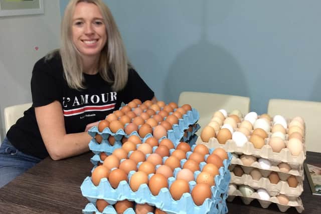Louise Lynham from Kenilworth has launched The Egghut community project.