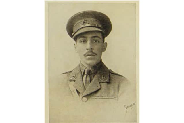 Lieutenant Euan Lucie-Smith, 1st Battalion, Royal Warwickshire Regiment. Photo provided by Dix Noonan Webb.