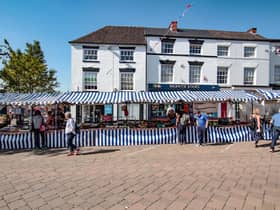 Warwick market. Photo by CJ's Events Warwickshire