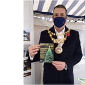 Cllr Terry Morris, Mayor of Warwick, at the visitor information stall at Warwick market. Photo supplied