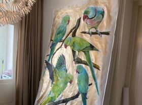Panel from the artistic tribute to Joy Barry by her daughter Julanne.