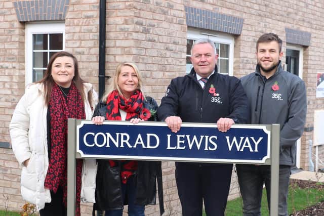 Conrad’s Family – Siobhan Lewis (sister); Sandi Lewis (mother); Tony Lewis (father) and Jordan Lewis (brother). Photo supplied