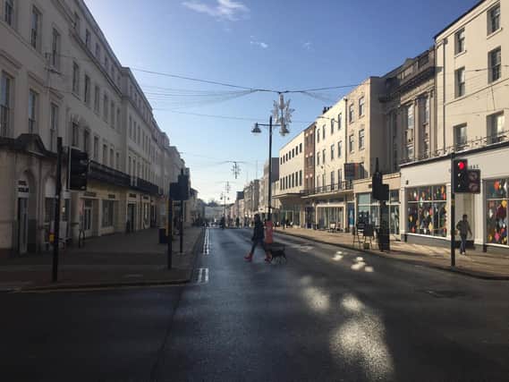 The Parade in Leamington town centre on the first morning of the second national lockdown of the Coronavirus pandemic.
