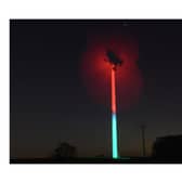 A 410ft wind turbine at Swinford Wind Farm has been turned into a giant poppy ahead of Remembrance Sunday.