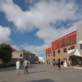 Computer generated image of the proposed Spencer Yard project as part of the wider Leamington Creatve Quarter scheme.