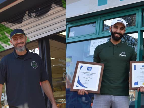 Left: Vas Alexandrou of Brownsover Fish Bar and, right, Andreas Kattou of Fish Plus.