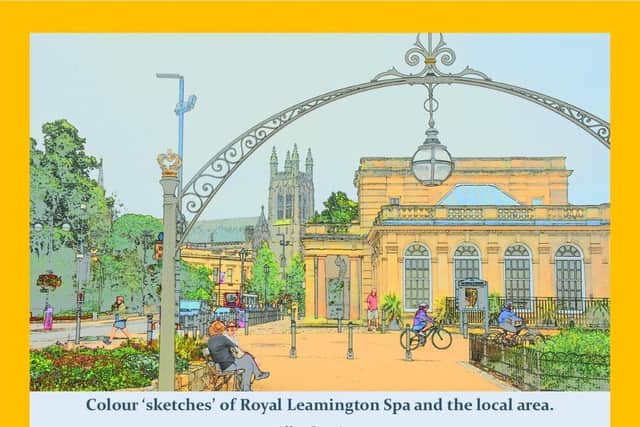 The front cover of Allan Jennings's book Colour 'Sketches' of Royal Leamington Spa and the Local Area.
