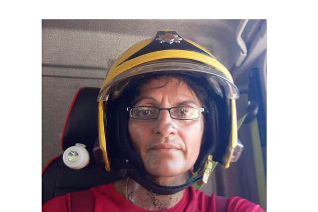 Alison Insley says the attack won't stop her from doing her job as an on-call firefighter.
