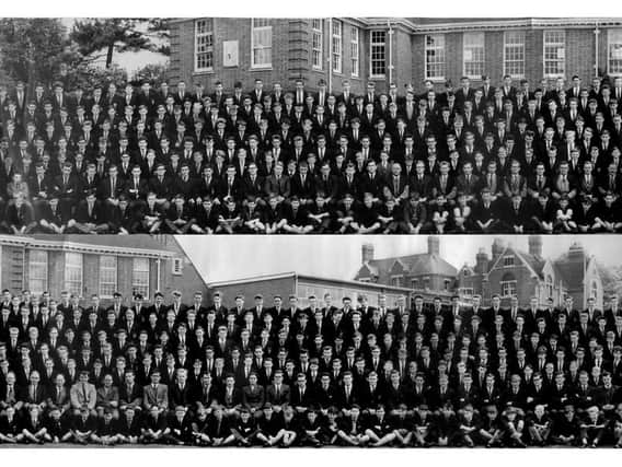 The school photo, split in two parts in order to be published.