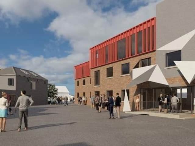 Computer generated image of the proposed Spencer Yard project as part of the wider Leamington Creative Quarter scheme.