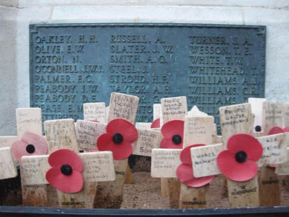 Dennis and John Peabody are listed on the Warwick war memorial. Photo submitted