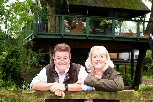 Steve Taylor and Jo Carroll,  owners of Winchcombe Farm Holidays in Upper Tysoe.