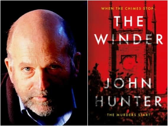 John Hunter and the cover of his new book The Winder. Photo of John by Murdo MacLeod