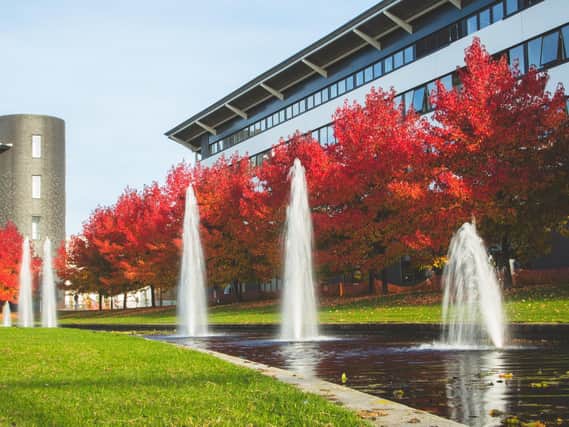 The University of Warwick's main campus in the Autumn.