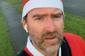 Darren Laffey is running 5k dressed as Santa every day throughout December to raise money for the Alzheimer's Society in his 5ks of Christmas challenge.