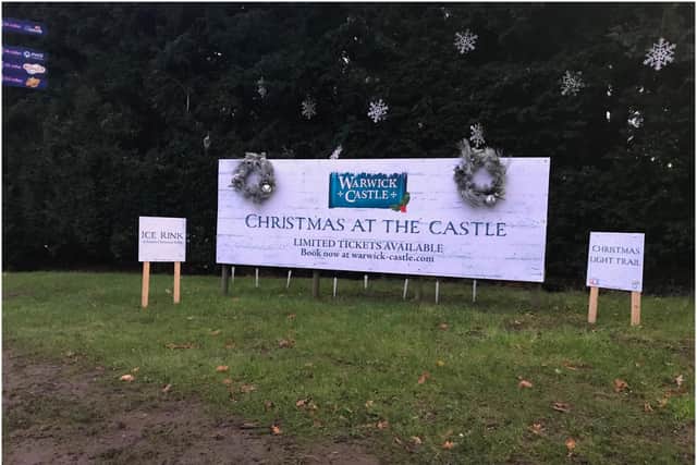 Christmas has arrived at Warwick Castle