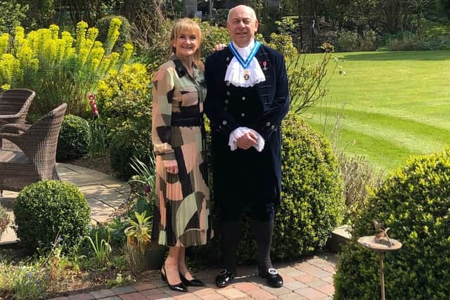 Warwickshire High Sheriff  Joe Greenwell and his wife Anne