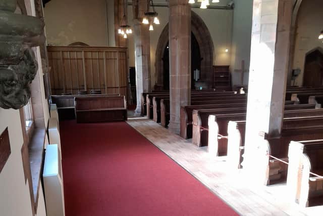 The re-modelled south aisle in St Nicholas Church. Photo supplied
