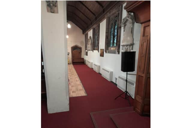 The re-modelled north aisle in St Nicholas Church. Photo supplied