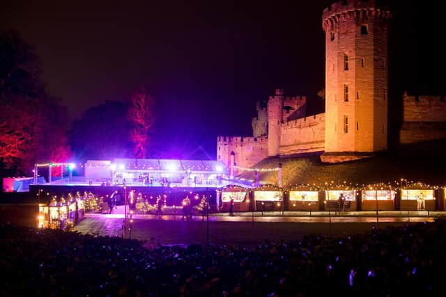 Warwick Castle reopened its grounds and gardens to more than 200 local emergency workers including NHS staff and army personnel for a preview of its Christmas attractions last weekend.  Photo provided by Warwick Castle