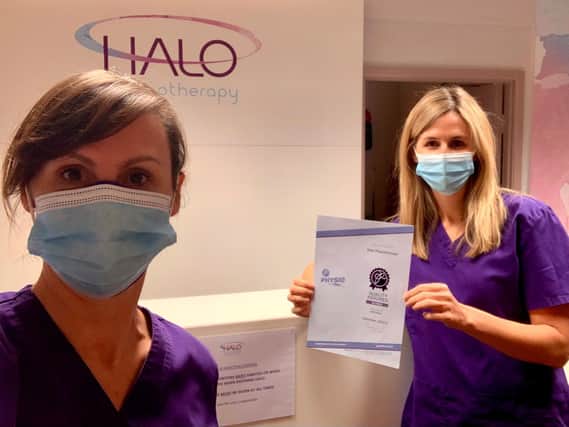 (L-to-R) Joint founders of Halo Physio, Rachael Adams and Michelle Henry.