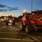 The Archers Festive tractor run makes it's way along Bill Crane Way in Lutterworth.
PICTURE: ANDREW CARPENTER