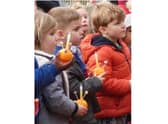 Pupils at a Emscote Infant School in Warwick recently enjoyed a 'Christmas outdoors' session. Photo supplied