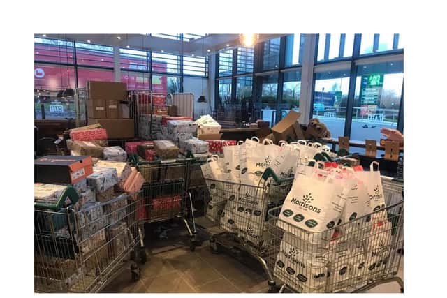 Operation Snowfall brought together the Warwick Lions, Community Gifting Group, Morrisons, Warwickshire Search and Rescue and Cubbington Mill Care Home.