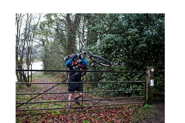 Endurance athlete Paddy Doyle has set more records - and not even the muddy conditions could slow him down.