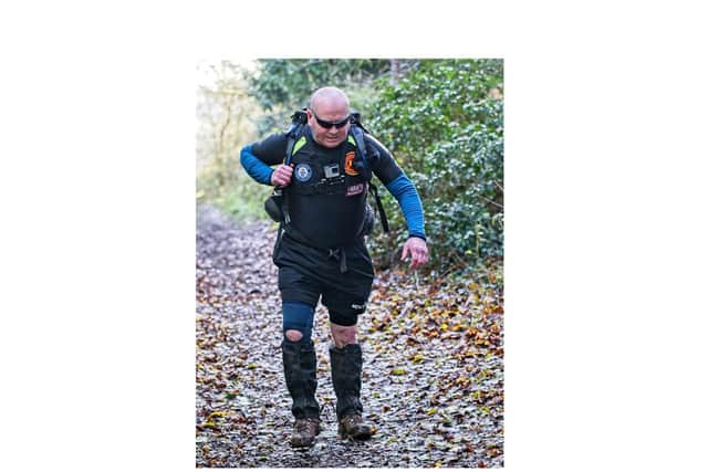 Endurance athlete Paddy Doyle has set more records - and not even the muddy conditions could slow him down.