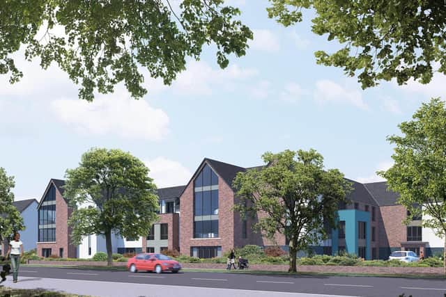 A CGI of the new care home in Leamington.