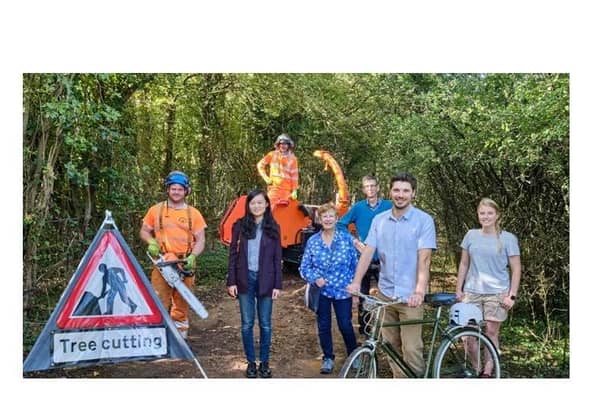 When complete, around 8.3km of on-road provision between Leamington and Rugby will be replaced with 6.18km of off-road track.