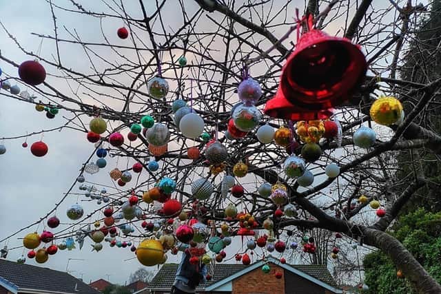 The bauble tree. Photo supplied