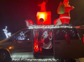 Kevin Murphy as Santa during one of his trips around Leamington.