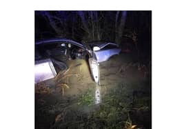 Drivers are being warned to watch out for flooded roads after a three people nearly got trapped underwater near Southam. Photo by Southam Fire Station.