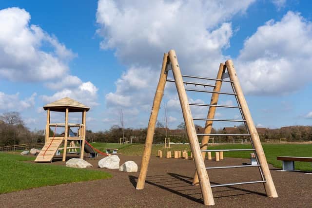A major new residential development site Myton Green in Warwick, has reached a key milestone, with the opening and adoption of the public open spaces by Warwick District Council. Photo supplied