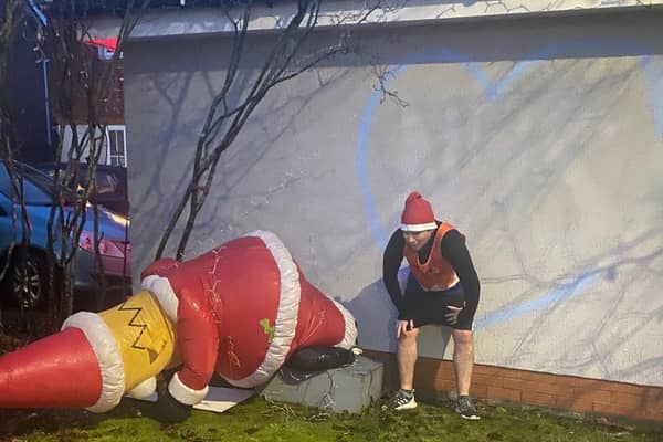 Gareth Powell took on the challenge of running seven miles every day for seven days to raise money for the Motor Neurone Disease Association. Photo supplied