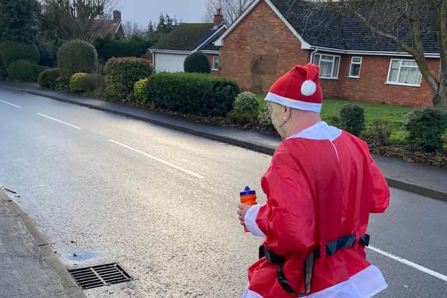 Gareth Powell took on the challenge of running seven miles every day for seven days to raise money for the Motor Neurone Disease Association. Photo supplied