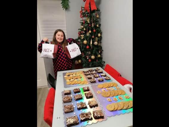 Lexie prepares to spend Christmas Eve handing her home-baked treats to stranded truckers.
