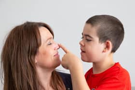 Hannah Deacon and her son Alfie Dingley.