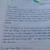 Pupil Mila's letter is spreading positivity among NHS staff.