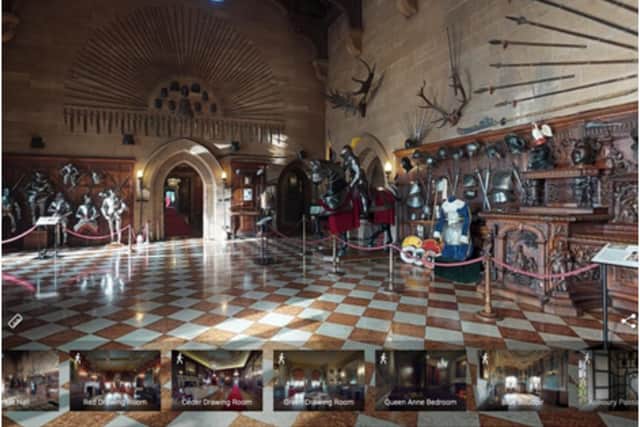 A 360° virtual tour of Warwick Castle inside and out is part of the 'Learning Library'. Photo provided by Warwick Castle