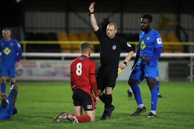 Kettering's indiscipline proved costly with Connor Kennedy being one of three players sent-off