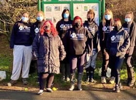 Some of the workers at Animals in Need