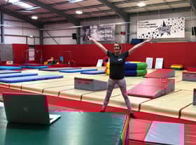 Abby at Leamington and Warwick Gymnastics Club hosting a live session