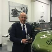 Jeff Coope, managing director at the British Motor Museum, with the award. Photo supplied